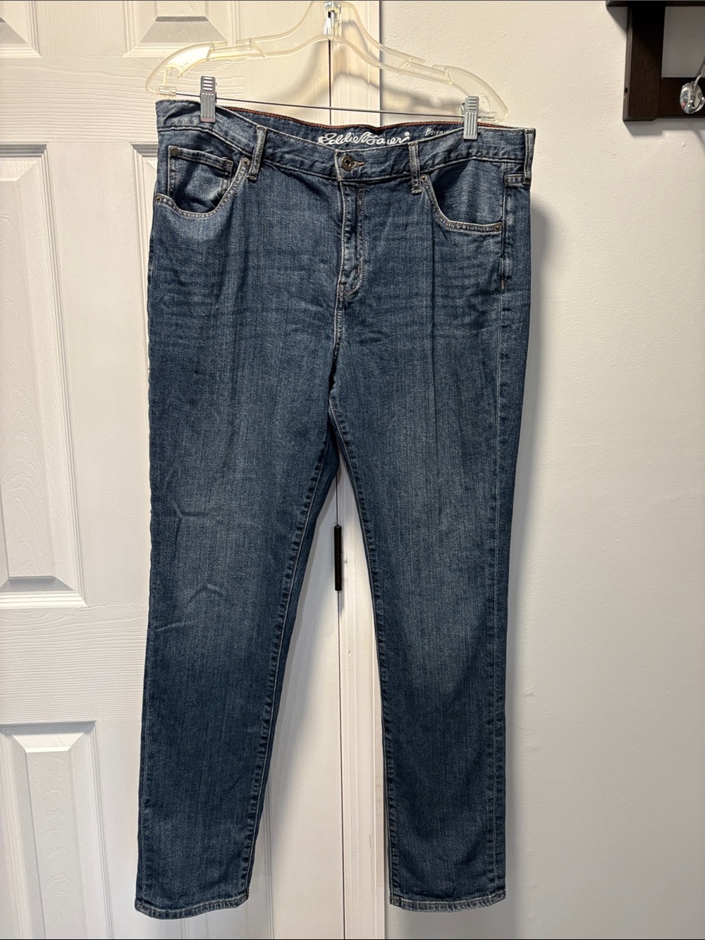 Eddie Bauer Women's Boyfriend Jeans in Dark Blue Denim